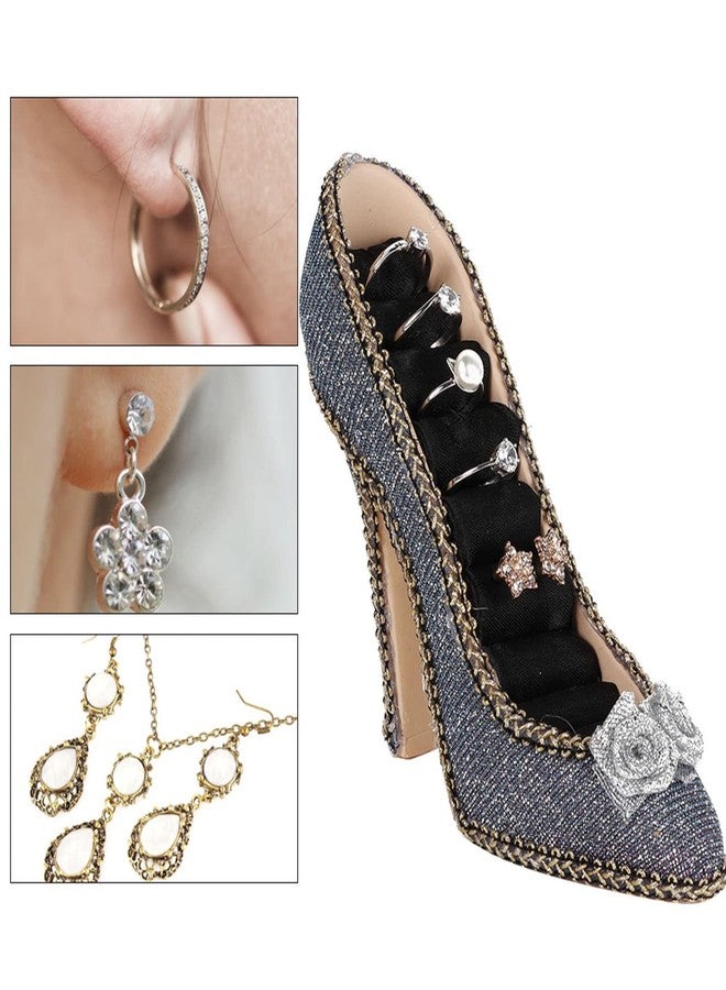 Alucy Jewelry Holder, Dress Shoe Model Necklace Earring Bracelet, Ring Hang Display Stand, Jewelry Stand (High Heel Type) - Image 4