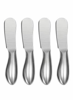 KASTWAVE Spreader Knife Set, 6 Pack Cheese Butter Spreader Knives, and Mini Serving Tongs, Stainless Steel Multipurpose Butter Knives, Suitable for Home or Cake Shop  - Image 2