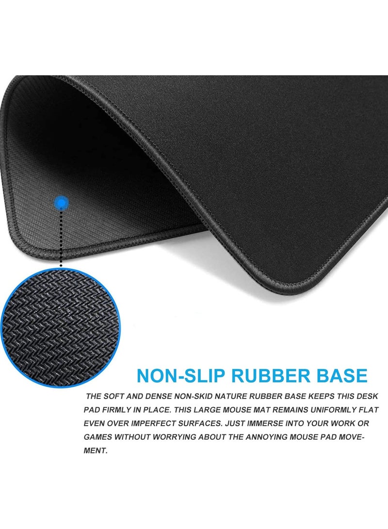 لوحة ماوس سوداء – حصيرة ألعاب مقاس XL بقاعدة مضادة للانزلاق – إصدار سريع – 2 مم | 80 × 30 سم - Image 5