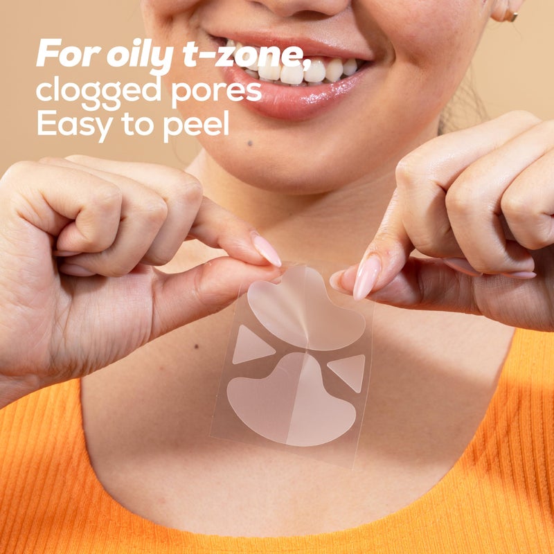 Hanhoo T-Zone Pore Patch, 4 Pore Patches and 4 Triangle Blemish Patches, Improves Look of Clogged Pores, Mattifies, Shrinks Pimples on T-Zone, Blackhead and Acne Treatment, Korean Skincare - Image 4
