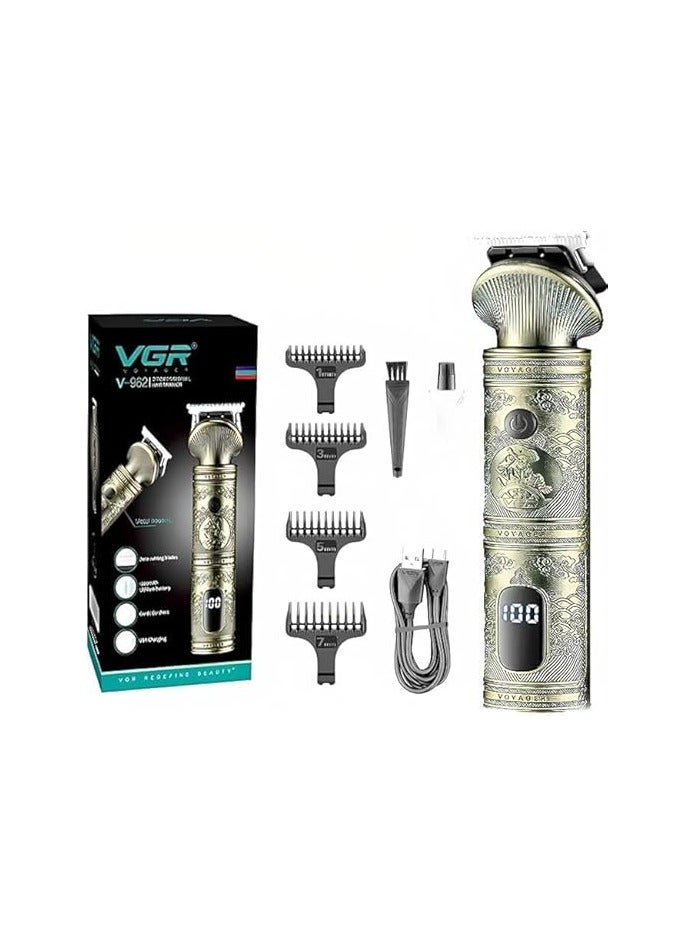 ماكينة حلاقة الشعر V-962 قابلة لإعادة الشحن - لحلاقة وتشذيب اللحية بدقة واحترافية تصميم عصري وخفيف الوزن - Image 1