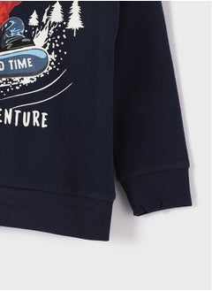 LC WAIKIKI Comfortable Fit Hooded Boy's Sweatshirt  - Image 4