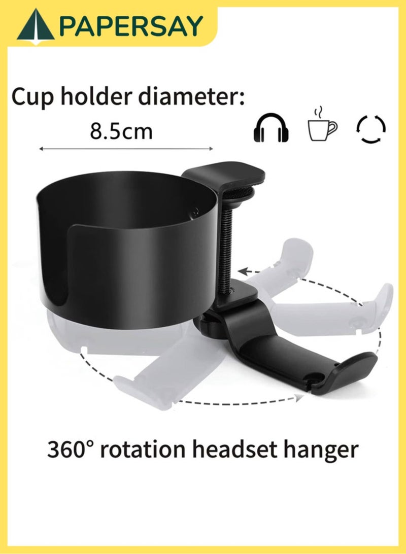  طائرة ورقية فائدة نموذج يتعلق اثنين في واحد مكتب حامل كأس مع سماعة هوك ، الذي هو مناسبة لأنّ دفقة برهان حامل كأس على طاولة أو طاولة . - Image 3