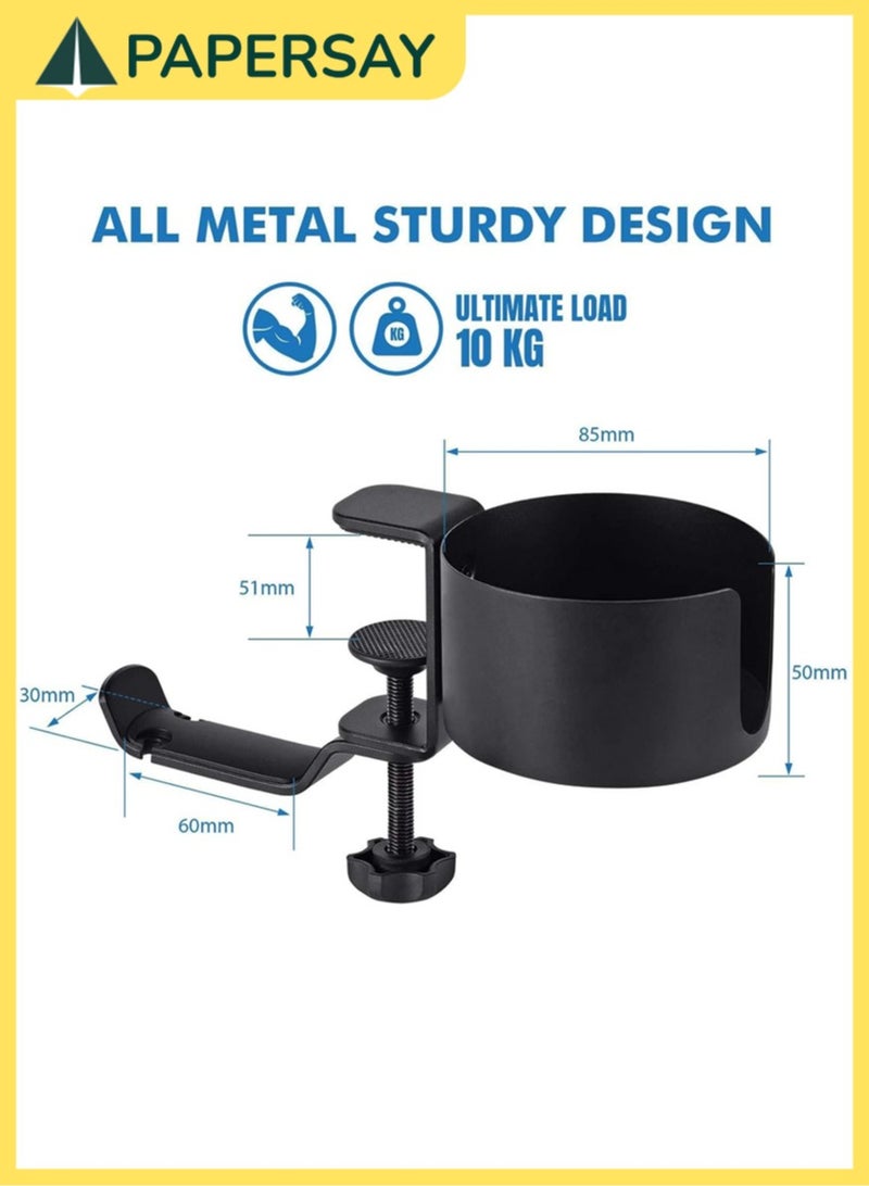  طائرة ورقية فائدة نموذج يتعلق اثنين في واحد مكتب حامل كأس مع سماعة هوك ، الذي هو مناسبة لأنّ دفقة برهان حامل كأس على طاولة أو طاولة . - Image 2
