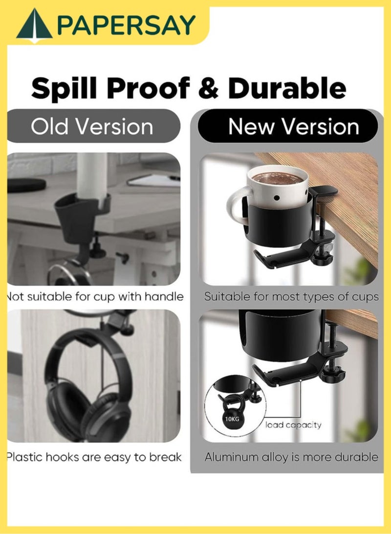  طائرة ورقية فائدة نموذج يتعلق اثنين في واحد مكتب حامل كأس مع سماعة هوك ، الذي هو مناسبة لأنّ دفقة برهان حامل كأس على طاولة أو طاولة . - Image 5