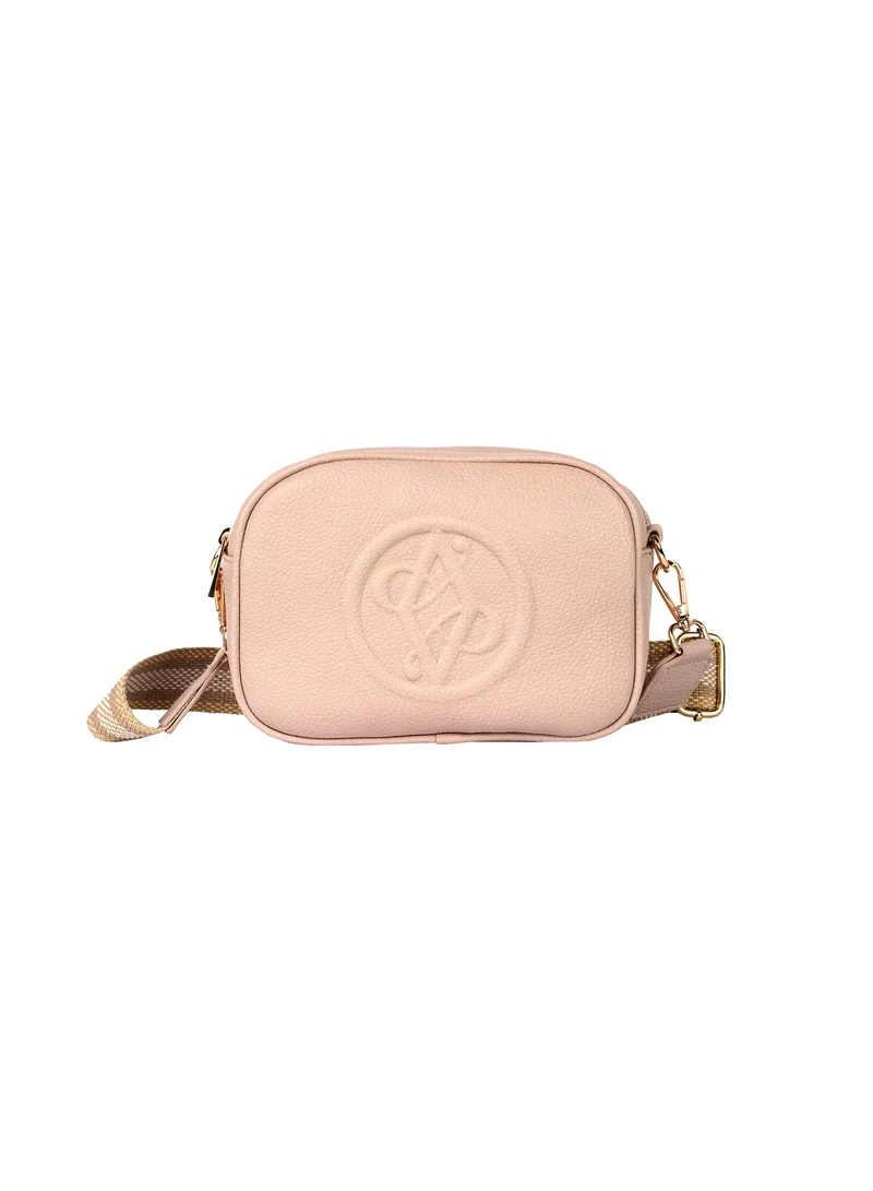 AMICA Rue Ladies Leather Women's Shoulder Crossbody Bag with Woven Strap
