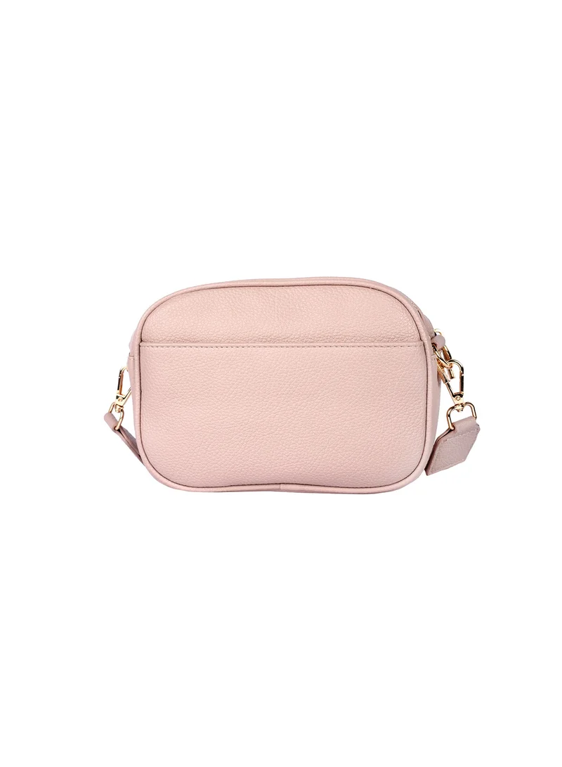 AMICA Rue Ladies Leather Women's Shoulder Crossbody Bag with Woven Strap