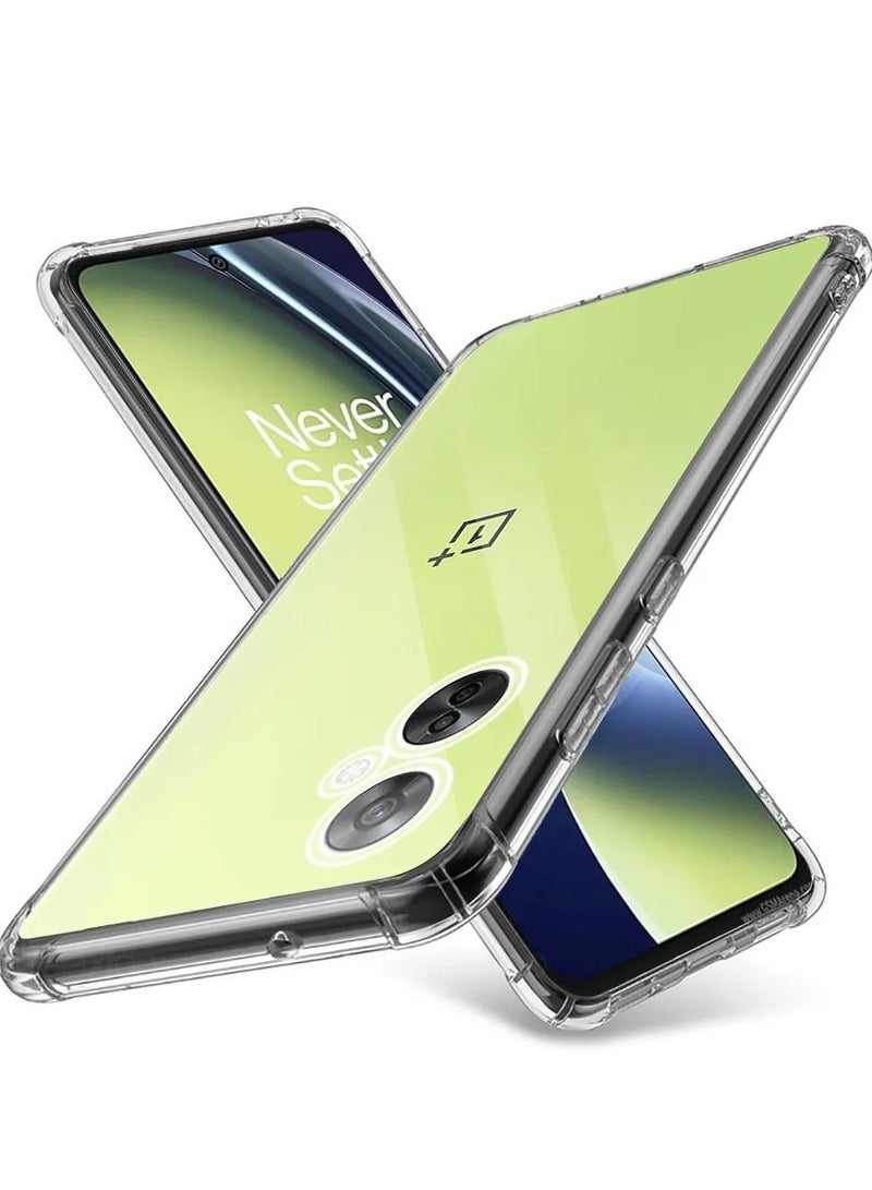 Case for OnePlus Nord CE 3 Lite 5G Clear Transparent Case Soft Flexible TPU Back Cover Shockproof Case with Reinforced Bumper Corner for 1 + Nord CE 3 Lite - Image 1