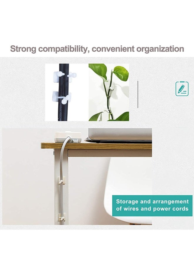 كيلا 50 قطعة من مشابك تثبيت النباتات الجدارية غير المرئية، مشابك دعم نباتات قابلة للتعديل، أجهزة تثبيت نباتات جدارية ذاتية اللصق للحديقة أو الشرفة أو الدفيئة أو النباتات الداخلية - Image 5