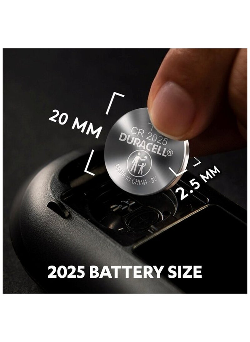 دوراسيل 2-Pieces Duracell CR2025 Lithium 3V Batteries  - Image 5