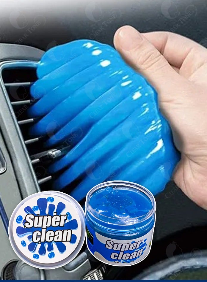 Very Handy Super Clean Gel Remove The Dust From Car Interior Like AC Vents I Dashboard I Steering Wheel I Laptop I Keyboard I Electronic Devices I Household Items and Office Supplies I Blue Color - Image 2
