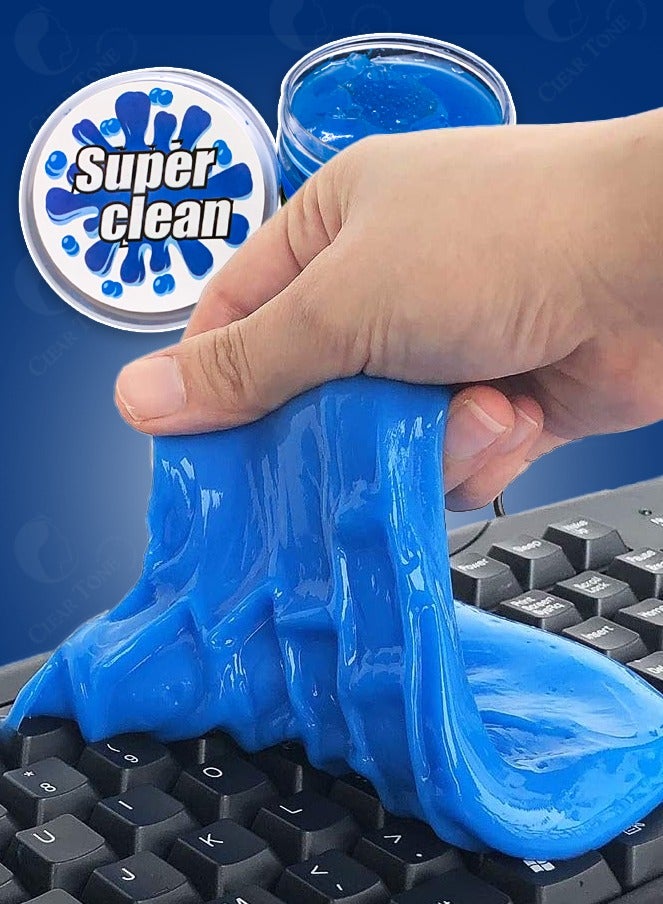 Very Handy Super Clean Gel Remove The Dust From Car Interior Like AC Vents I Dashboard I Steering Wheel I Laptop I Keyboard I Electronic Devices I Household Items and Office Supplies I Blue Color - Image 4