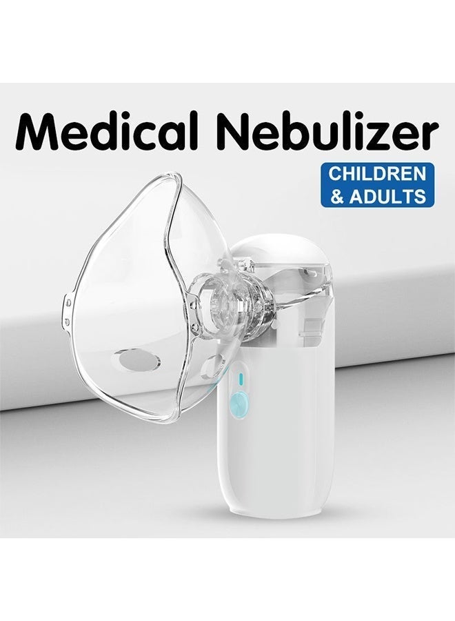 Univer Tang Portable Mesh Nebulizer,Handheld Mini Vaporizers,Ultrasonic steamer Inhaler for Adults and and Kids, USB & AA Battery Powered Auto-Clean Steam Atomizer with Masks and Mouthpieces for Breathing Problems - Image 4