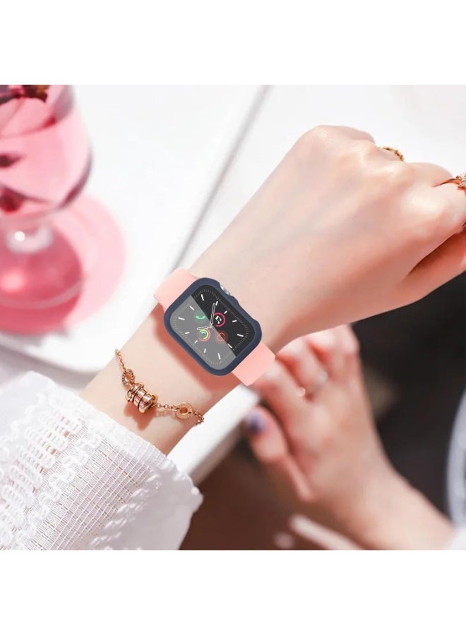 MIGOFAST Apple Watch Cover Series 11/10 Screen Protector 42mm, Hard Bumper with Tempered Glass for Apple Watch 11 Cover 42 mm Dark Blue - Image 5