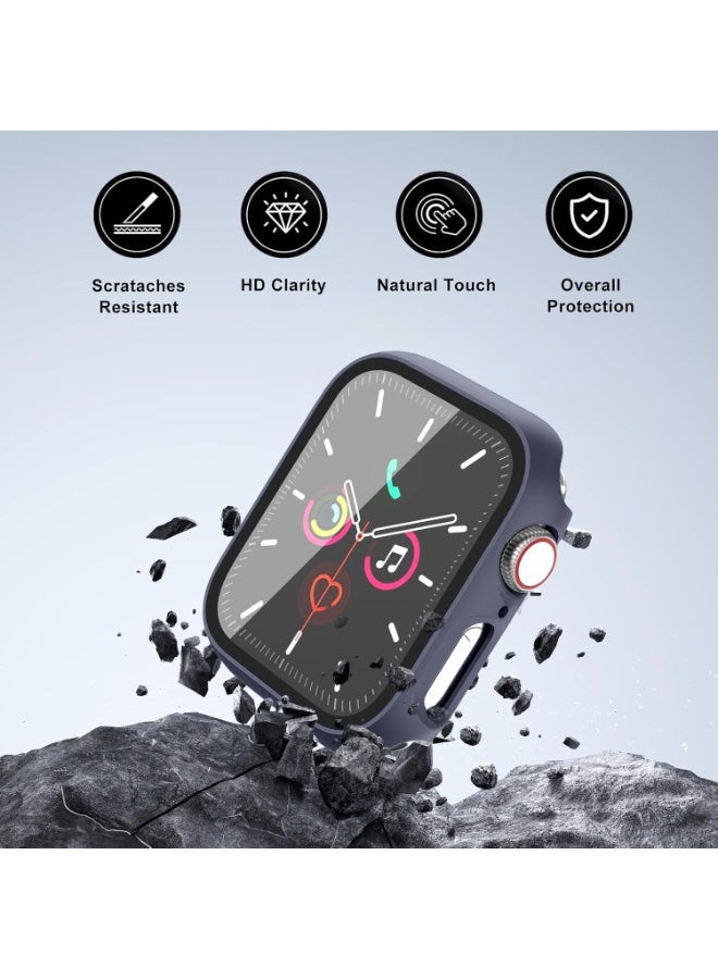 MIGOFAST Apple Watch Cover Series 11/10 Screen Protector 42mm, Hard Bumper with Tempered Glass for Apple Watch 11 Cover 42 mm Dark Blue - Image 4