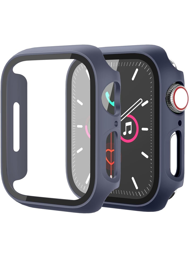 MIGOFAST Apple Watch Cover Series 11/10 Screen Protector 42mm, Hard Bumper with Tempered Glass for Apple Watch 11 Cover 42 mm Dark Blue - Image 2