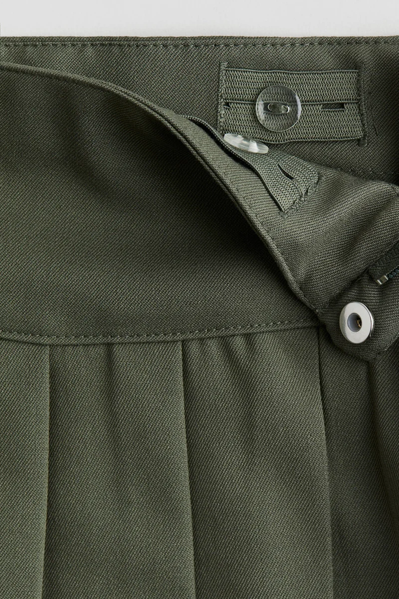 H&M Pleated twill skirt