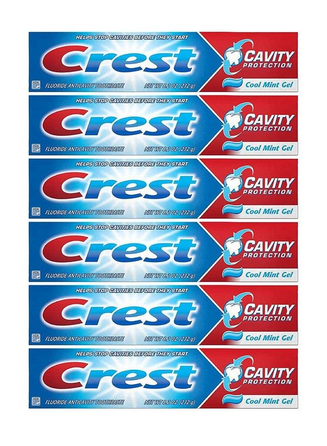 Crest Toothpaste Cavity Protection Cool Mint Gel (Pack Of 6) - Image 1