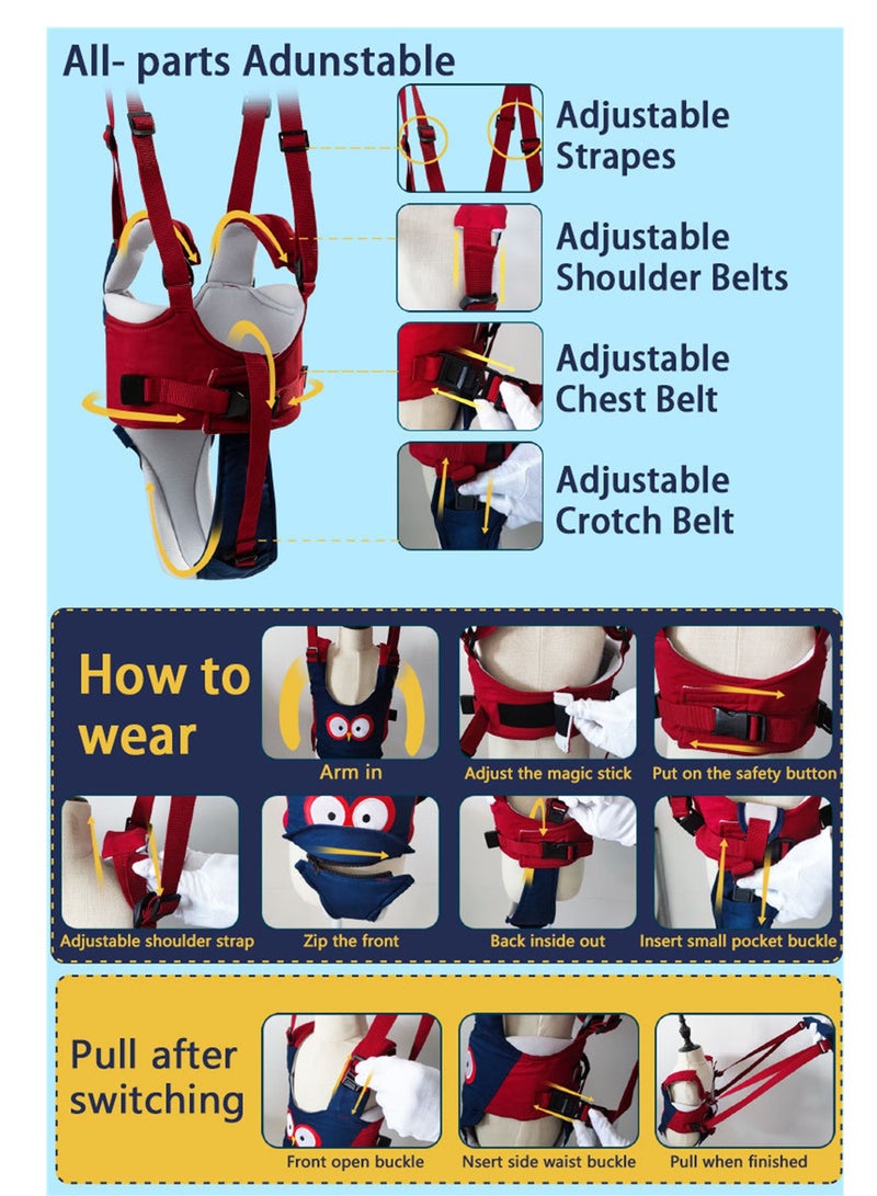 Comfortable and breathable basket-type baby walking belt baby learning walking auxiliary belt - Image 4