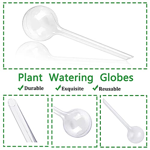 Pynqdfu 10 Pcs Clear Plant Watering Globes,Plastic Self-Watering Bulbs,Flower Automatic Watering Device,Garden Waterer for Plant Indoor Outdoor - Image 3