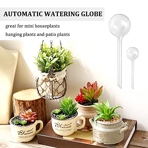 Pynqdfu 10 Pcs Clear Plant Watering Globes,Plastic Self-Watering Bulbs,Flower Automatic Watering Device,Garden Waterer for Plant Indoor Outdoor - Image 4