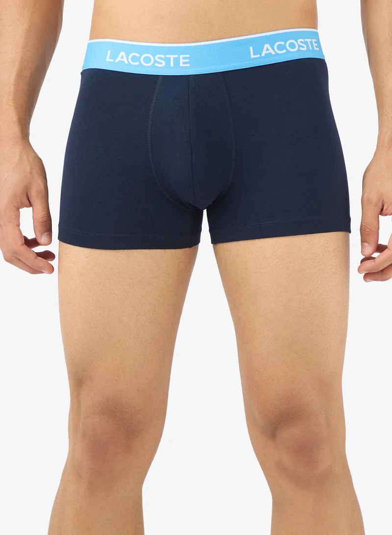 LACOSTE 3 Pack Printed Stretch  Trunks
