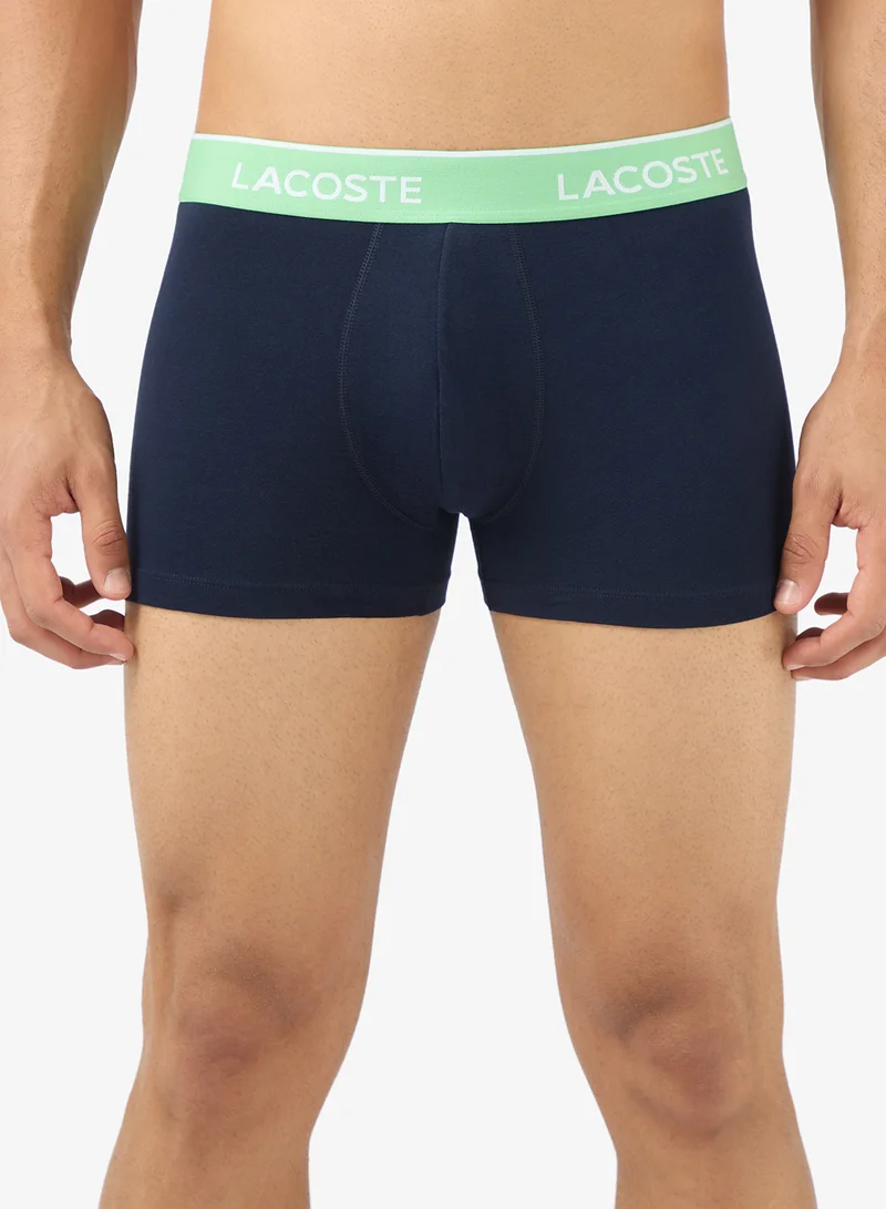 LACOSTE 3 Pack Printed Stretch  Trunks