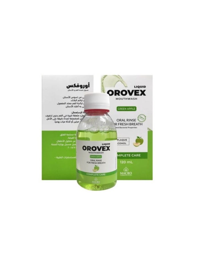 Macro - Orovex Mouthwash Green Apple 120ml - Image 1