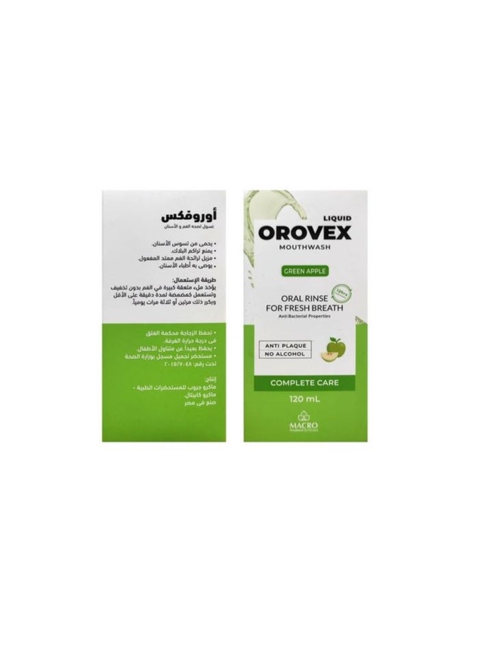 Macro - Orovex Mouthwash Green Apple 120ml - Image 1