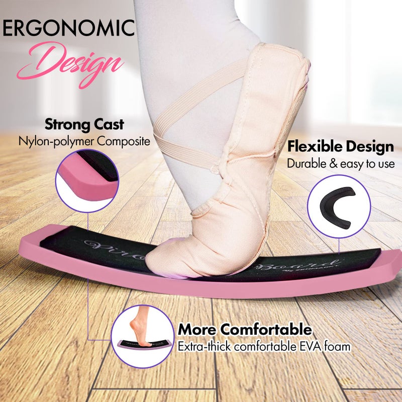 Zenmarkt Ballet Turning Board for Dancers - Figure Skating Ballet Dance Turning Pirouette Board by Improve Balance and Turns - Training Equipment for Dancers, Ice skaters, Gymnasts and Cheerleaders - Image 3