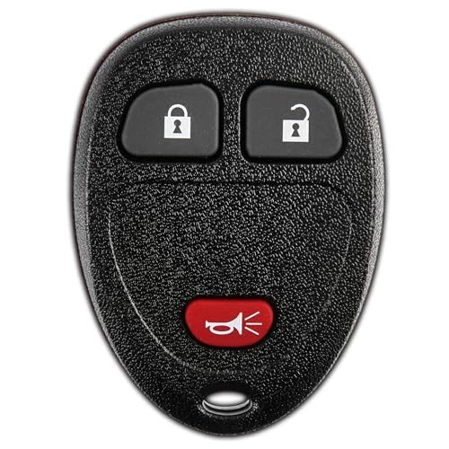 KeylessOption Key Fob Replacement for 2007 2008 2009 2010 2011 2012 2013 2014 2015 2016 2017 Buick Cadillac Chevrolet Chevy GMC Pontiac Saturn Remote, 3-Button 15913420, Locksmith Required 2011+ - Image 1