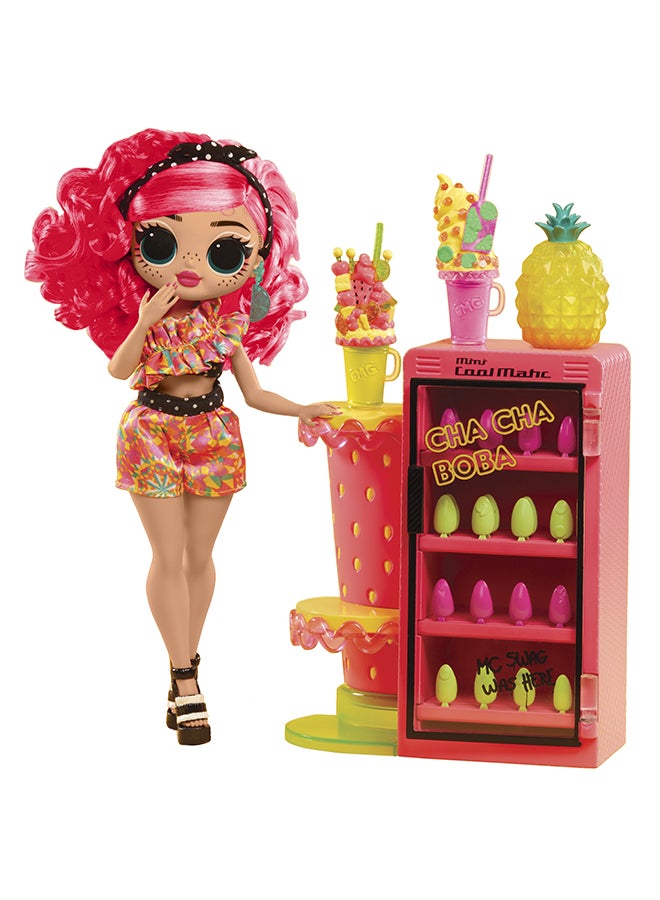 L.O.L. SURPRISE! OMG Sweet Nails Pinky Pops, Space-Themed Doll with Poseable Arms & Legs, Removable Outfit, Fruit Shop Mini Fridge, Nail Accessories, Fun Toy Gifts for Kids Age 4+ - Image 1