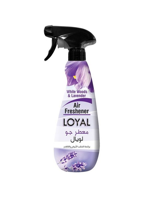 Loyal White Woods & Lavender Fragrance Air Freshener For Home, Office, Inside Car, 450ml