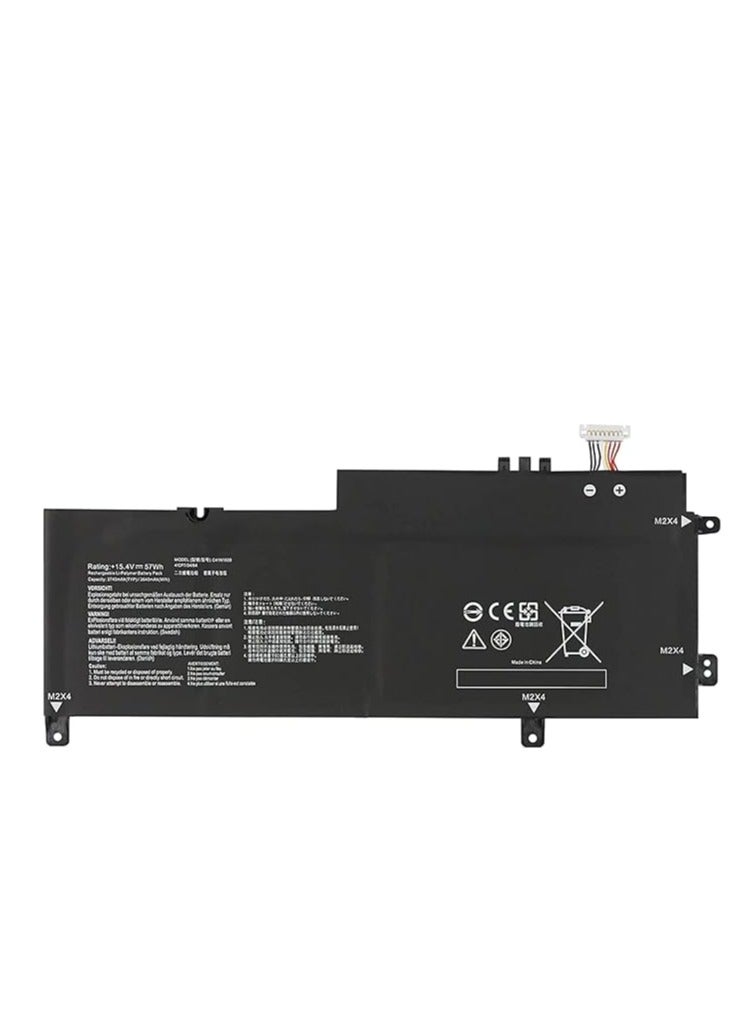 Terabyte Compatible C41N1809 Laptop Battery for Asus Zenbook Flip 15 UX562 UX562FN UX562FD UX562FD-A1003T UX562FDX UX562FDX-A1007R UX562FN Q536F Q536FD Q536FD Q536FD Q5366 FD-BI7Tmeeting meeting 15 15.4V 57Wh 4Cell - Image 1