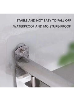 Generic Wall Stickers Set Of 5 Hooks, Self-Adhesive Transparent Hooks, Waterproof And Anti-Scratch, Suitable For Photos, Paintings, Watches  - Image 3