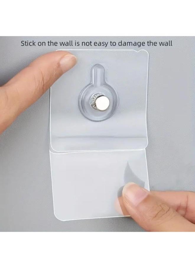 Generic - Wall Stickers Set Of 5 Hooks, Self-Adhesive Transparent Hooks, Waterproof And Anti-Scratch, Suitable For Photos, Paintings, Watches - Image 1