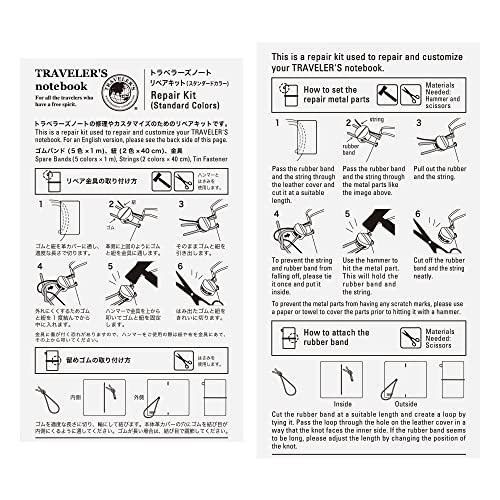 DESIGNPHIL Traveler's Notebook Repair Kit Standard Color 14466006 - Image 3