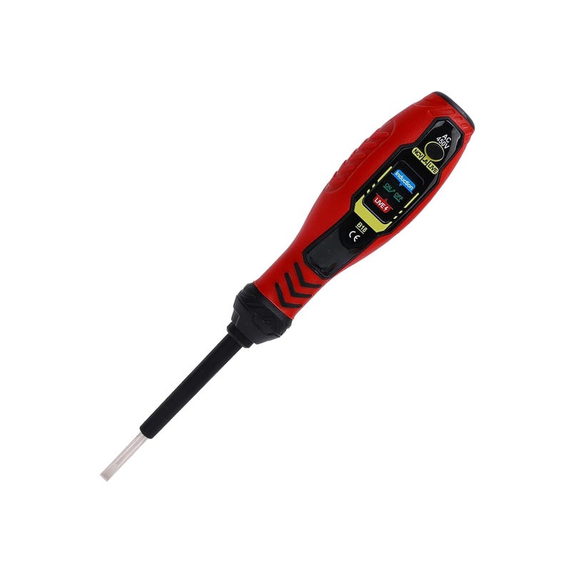 Voltage Detector Pen, NCV Detector, LED Indicators, Live Wire Test, Electrical Tester for Home DIY, ABS Material, AAA Battery, Lightweight (Red Flat-Head (Standard LED Light)) - Image 5