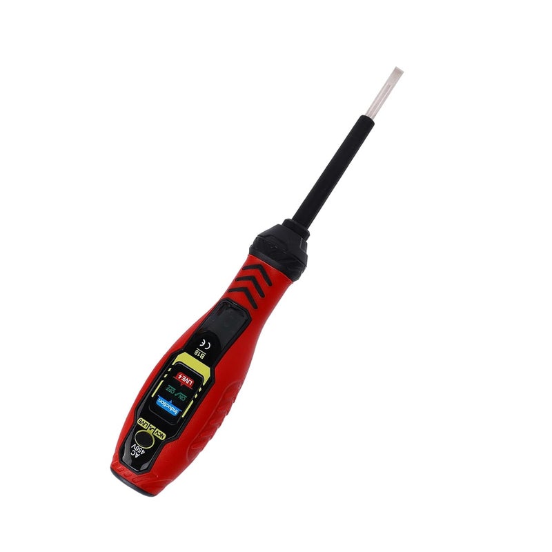 Voltage Detector Pen, NCV Detector, LED Indicators, Live Wire Test, Electrical Tester for Home DIY, ABS Material, AAA Battery, Lightweight (Red Flat-Head (Standard LED Light)) - Image 4