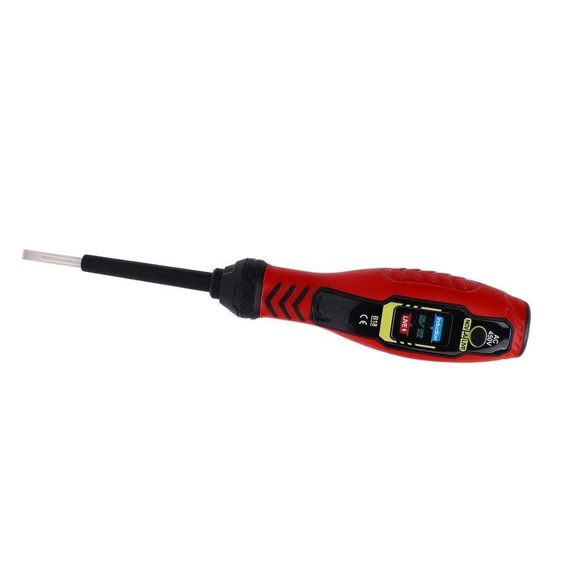 Voltage Detector Pen, NCV Detector, LED Indicators, Live Wire Test, Electrical Tester for Home DIY, ABS Material, AAA Battery, Lightweight (Red Flat-Head (Standard LED Light)) - Image 3