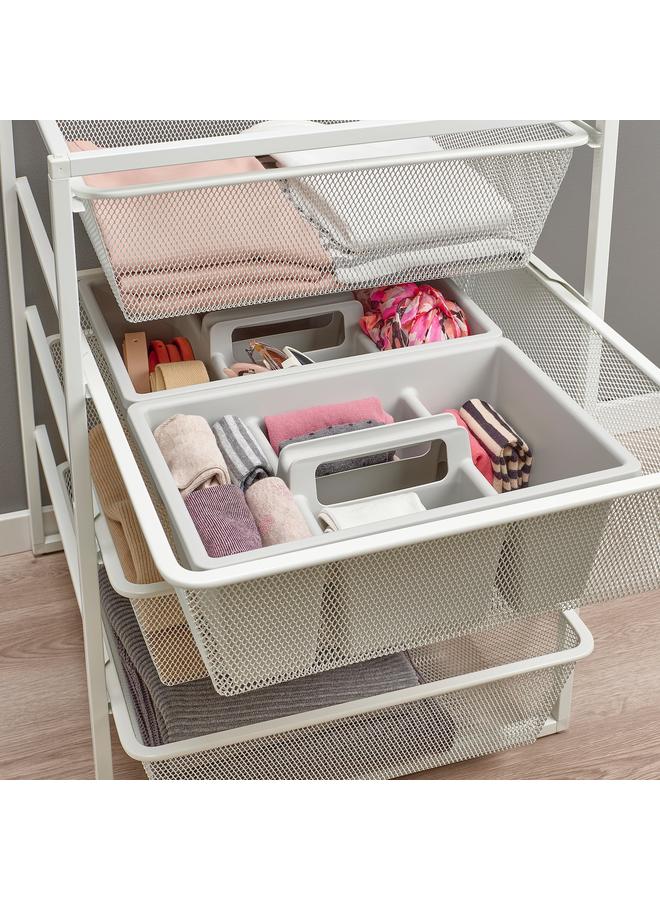 Zaboon Mesh basket, white, 50x51x15 cm - Image 2