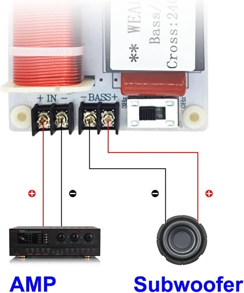 1 PCS 400W 240/270Hz Subwoofer Home Theater HiFi Bass Audio Woofer Crossover Frequency Divider - Image 2