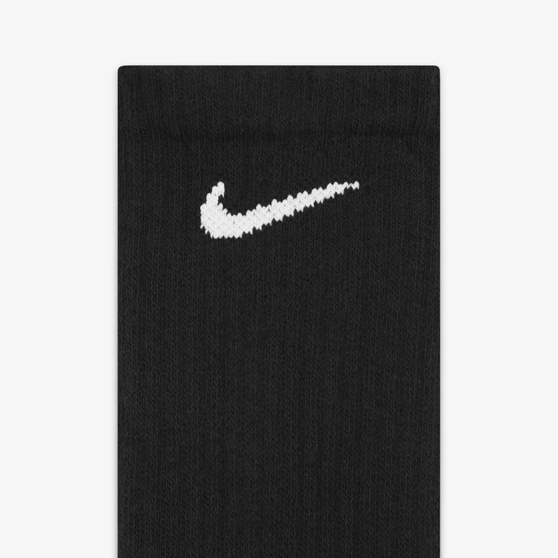 Nike Black Men's Everyday Cushioned Training Crew Socks (6 Pack)  | Best Price UAE