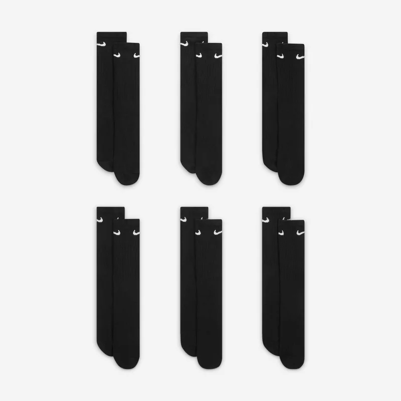 نايكي جوارب ايفريداي كوشند ترينينج كرو للرجال (6 أزواج)
