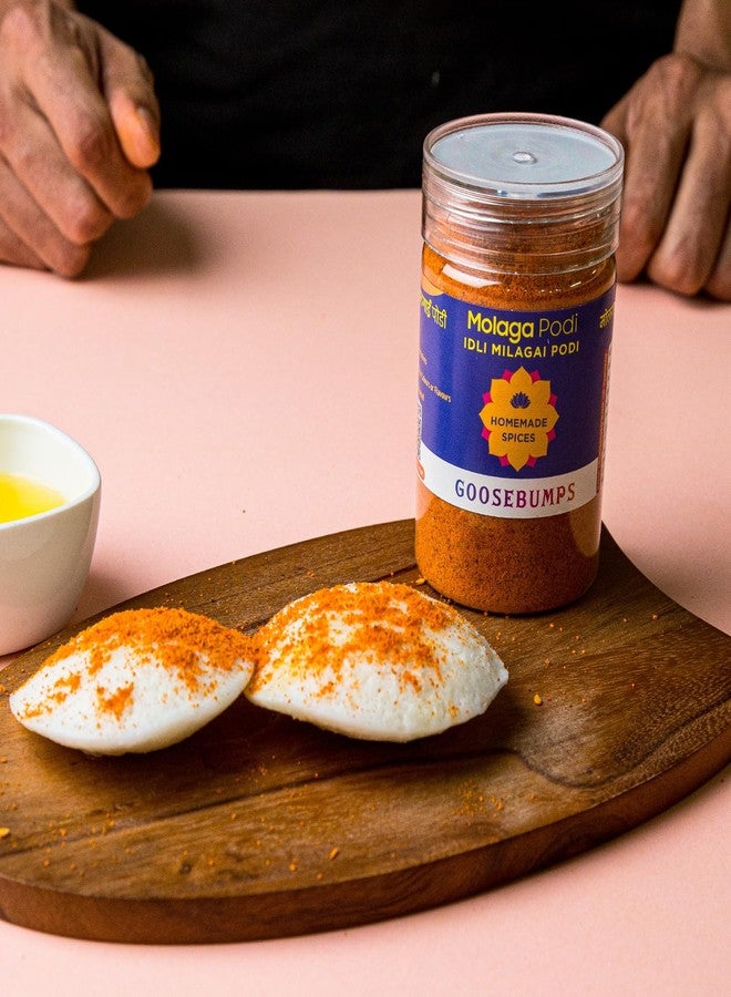 Goosebumps Molagai podi | Homemade Podi Gunpowder | Ready to use | Artisanal & Authentic | No Bulking Agent, artifical colours or preservatives used | Idli Dosa Chutney | 90g - Image 2