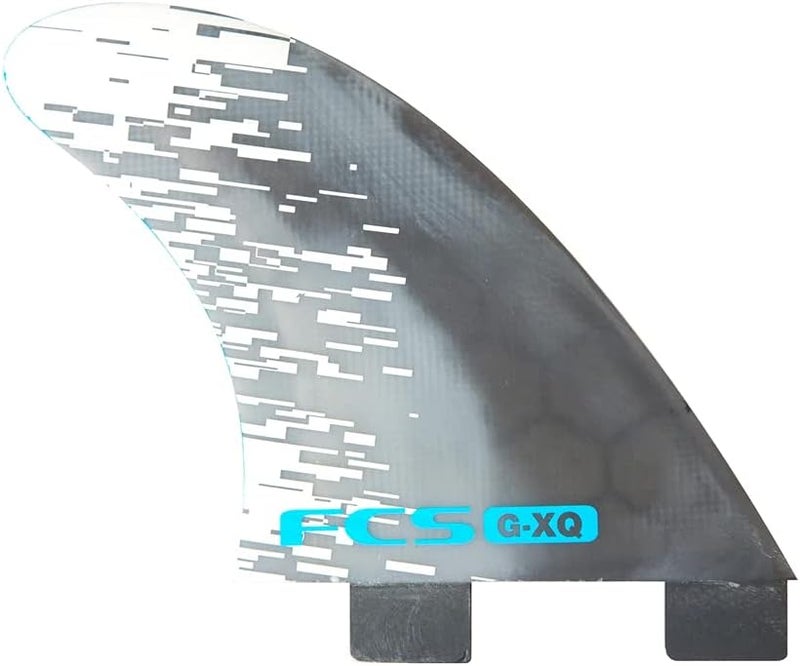 FCS GXQ Quad Rear Fin Set Blue Smoke Medium