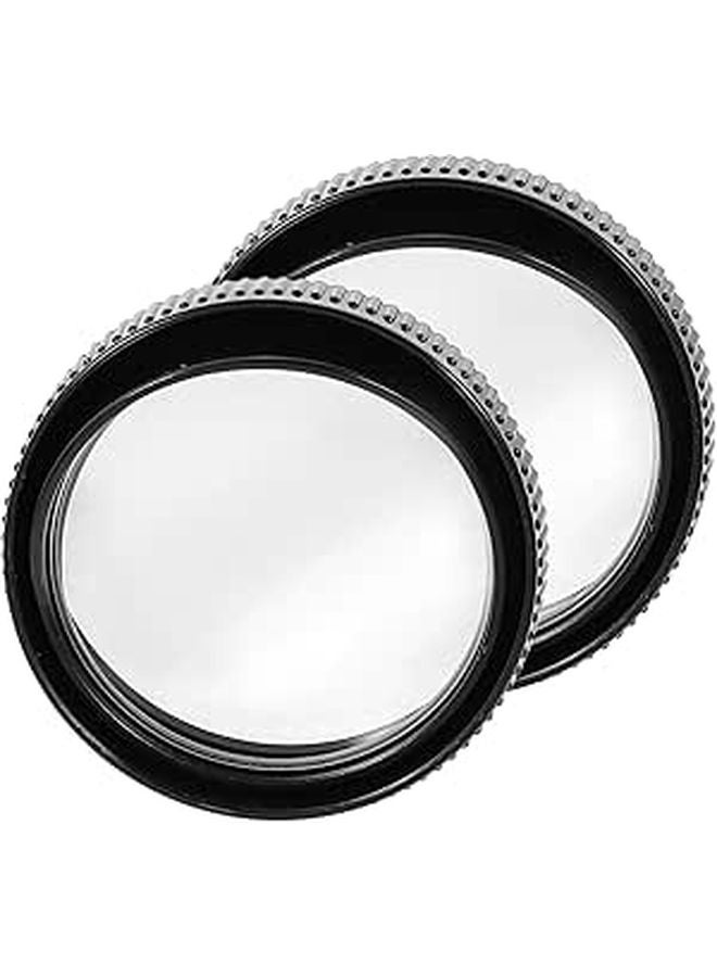 Adjustable Wide Angle Rearview Mirror Pair with Suction Cup and Rain Shield for Improved Blind Spot Visibility - Image 1