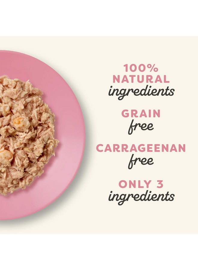 آبلاوس طعام القطط الرطب الطبيعي من أبلاوز في مرق، أكياس طعام القطط الرطب محدودة المكونات، بدون إضافات، مصنوع من مكونات طبيعية، تونة مع روبيان في مرق (12 كيسًا × 2.47 أونصة) - Image 4