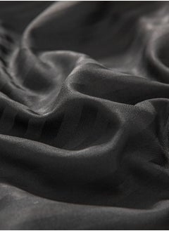 LUNA Home Fitted sheet with elastic corner 180*200+30cm with 2 pillow cases, bedsheet set 0f 3 piece king size, black.  - Image 3