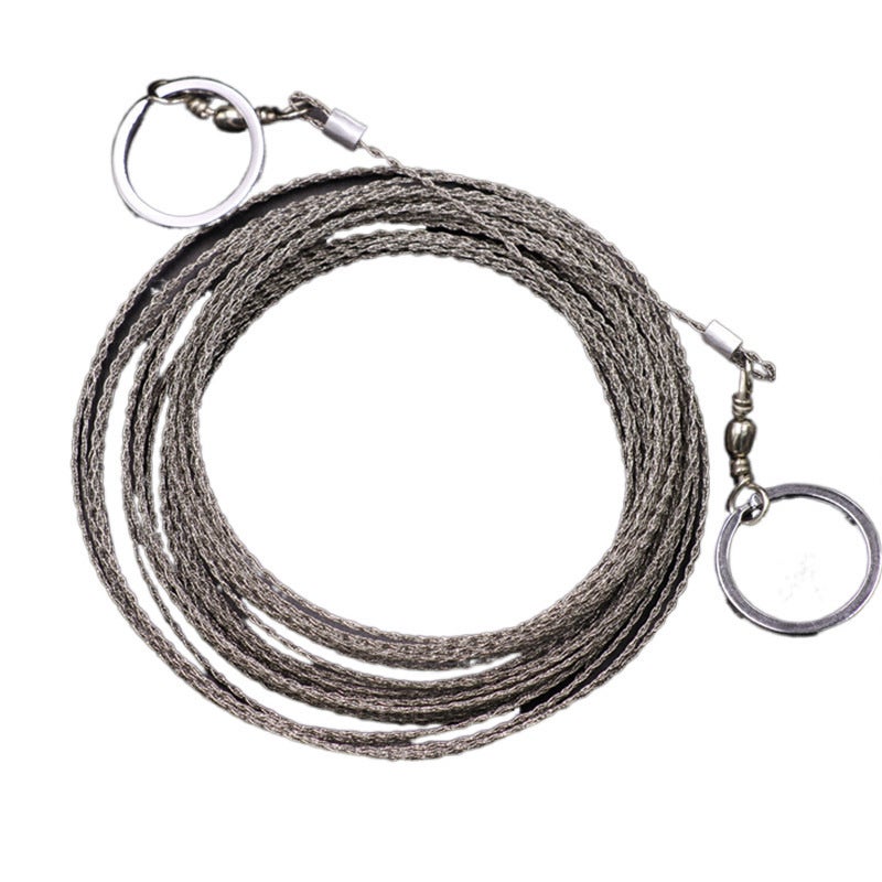 304 Stainless Steel Wire Saw Outdoor Hand Pull Rope Saw Camping Lifesaving Woodworking Superfine Handmade Saw Wire Multi-function Saw 10 m